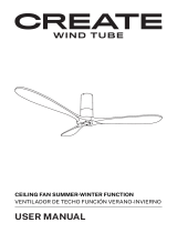 Create Wind Tube Ceiling Fan Manuale utente