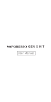 Vaporesso GEN X Kit Space Spray Manuale utente