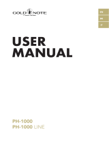 Gold Note PH-1000 Manuale utente