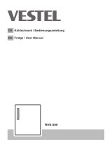 VESTEL RVS-200 Fridge Manuale utente