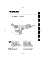 Hikoki G-12SRA light and compact small angle grinder Manuale utente