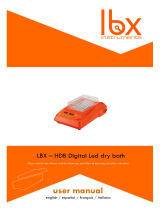 lbx instruments HDB Digital LED Dry Bath Manuale utente