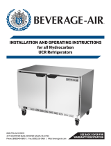 Beverage-Air 809-173a Hydrocarbon UCR Refrigerators Manuale utente