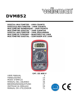 Velleman DVM852 DIGITAL MULTIMETER Manuale utente