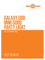 Gear4music MINI-GOBO GALAXY USB PARTY LIGHT Manuale utente