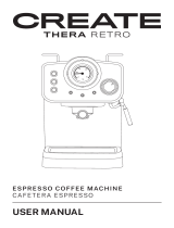 Create Thera Retro Espresso Coffee Machine Manuale utente