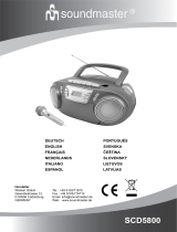 Soundmaster SCD5800 Manuale utente