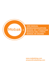 Mebak 3 Massage Gun Deep Tissue Percussion Muscle Massager Manuale utente