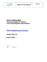BMW MGU FA Manuale utente