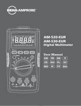 BEHA AMPROBE Beha-Amprobe AM-520-EUR Digital Multimeter Manuale utente