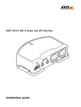 Axis T6101 Mk II Manuale utente