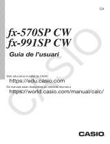 Casio fx-991SP CW Guida utente