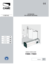 CAME F4000 Guida d'installazione