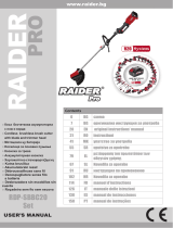 Raider Garden Tools R20 Cordless Brush Cutter Detachable shaft 20V RDP-SBBC20Set Manuale utente