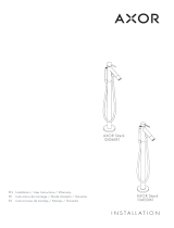 Axor 10455001 Freestanding Tub Filler Trim with Lever Handle and 1.75 GPM Handshower Assembly Instruction