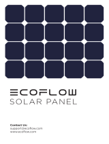 EcoFlow 160W-SOLCELLEPANEL Manuale utente