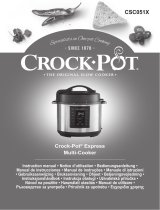 Crock-Pot Express programmable 5.6 l CSC051X-01 Manuale del proprietario