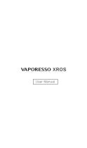 Vaporesso VAPORESSO XROS Manuale utente