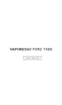 Vaporesso FORZ TX80 Manuale utente