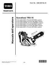 Toro TRX-16 Trencher Manuale utente