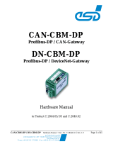 ESD CAN-CBM-DP/DN-CBM-DP PROFIBUS-DP/CAN Gateway PROFIBUS-DP/DeviceNet Gateway Manuale del proprietario