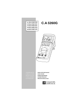 CHAUVIN ARNOUX CA5260 Manuale utente
