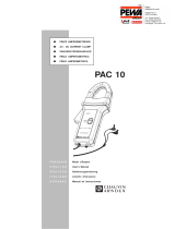CHAUVIN ARNOUX PAC 10 Manuale utente