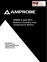 Ampro Corporation THWD-3 & TH-3 Relative Humidity Temperature Meters Manuale utente