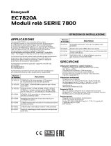 Honeywell EC7820A Moduli relè SERIE 7800 Istruzioni per l'uso