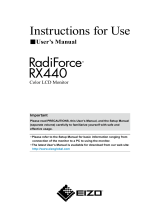 Eizo RX440 Manuale del proprietario