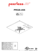 Peerless PRGS-455 Guida d'installazione