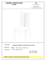 East West Furniture IPC-LWH-W Assembly Instructions