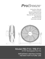 Pro Breeze PB-F11-UK-FBA Manuale utente