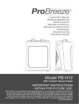 Pro Breeze PB-H12B-UK-FBA Manuale utente