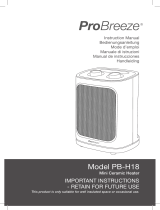 Pro Breeze PB-H18B-UK-FBA Manuale utente