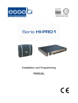 Esse-ti HI-PRO 1 Series Manuale utente