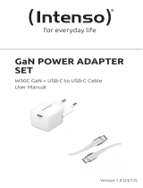 Intenso Power Adapter & Cable Set W30C GaN + C315L Manuale del proprietario