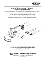 Alpha Professional Tools AIR-830/AIR-850 Manuale utente