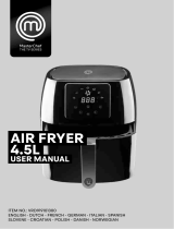 MasterChef MAN VRD919101300-2023-10464-Air-Fryer-4-5L-EU Manuale del proprietario