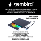 Gembird DVD-USB-03-BW Manuale del proprietario