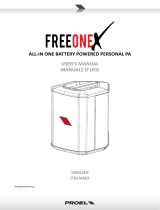 PROEL SOUND FREEONEX Manuale utente