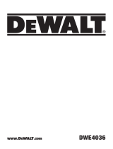 DeWalt DWE4036 Manuale utente